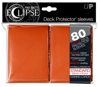 Produktbild von Ultra Pro - Orange PRO-Matte Eclipse Protector (80)