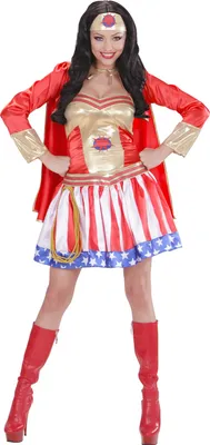 Imagen del producto de NIÑA SUPERHÉROE (vestido con capa, máscara) Talla S