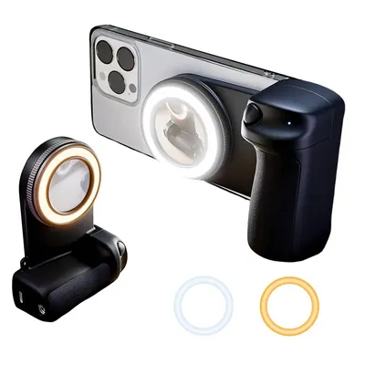 Produktbild von Ringlichter,Magnetisches Selfie-Ringlicht,wiederaufladbares LED-Fülllicht mit Spiegel für iPhone,kabellose Bluetooth-Fernbedienung,Zum Fotografieren