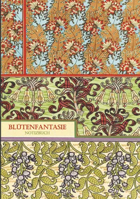 Produktbild von Notizbuch Blütenfantasie DIN A5 (14,8x21cm) 60 Seiten liniert 90g/m²