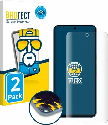 Produktbild von 2x BROTECT Fullscreen Schutzfolie für Google Pixel 8 Pro Displayschutz Folie Fullcover Klar Transparent