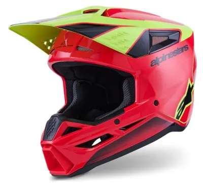 Produktbild von Alpinestars Helm Sm3 Fray Rot/Gelb/Blau/Schwarz Größe: 2XL