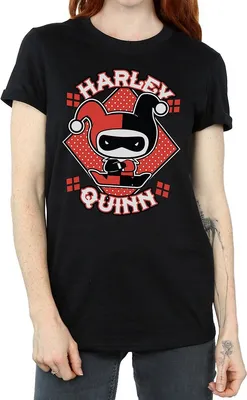 Produktbild von Harley Quinn - T-Shirt für Damen BI1433 (L) (Schwarz)