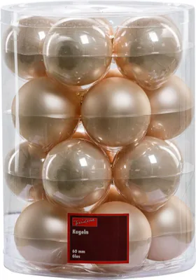 Produktbild von TrendLine Weihnachtskugeln aus Glas Ø 6 cm champagner 20 Stück