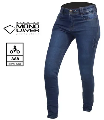 Image de Jean moto femme Trilobite Uptown, bleu, 36/32