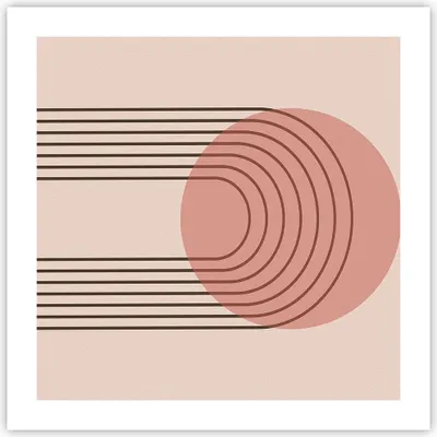 Produktbild von Poster - Poster ohne Rahmen - Abstraktion Minimalismus Kreide - 50x50 cm - Wand Bild - Wanddeko - Wandbilder - Kunstposter - Wandposter - Bilder - Kunstdruck - Wanddekoration - P2XAC50x50-4446