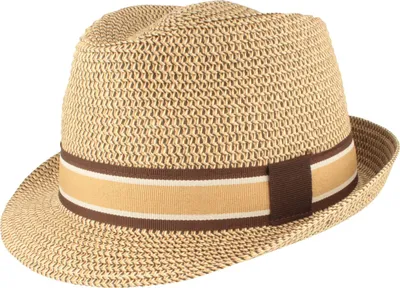 Rollbarer Trilby Strohhut mit UV-Schutz 50+ von Hut-Breiter in beige