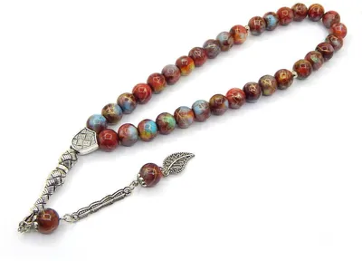 Tesbih 33 10mm Gebetskette - Glasperlen - Muslimische Islamische Rosenkranz