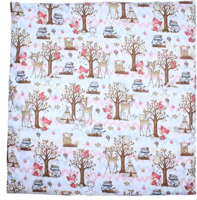 Produktbild von Primawela Deko Kissenbezug Bezug für Baby Kind für Kissen 80x80 cm 7. Waldfreunde