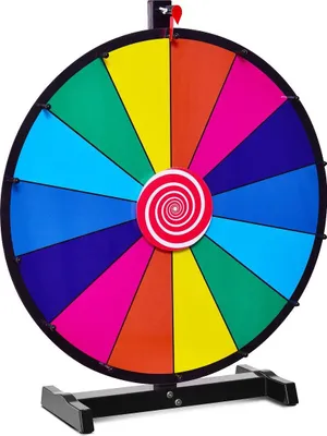 Produktbild von 24" Glücksrad Spielzeug Farbe Rad Spiele für Lotteriespiele Wortspiele φ60cm