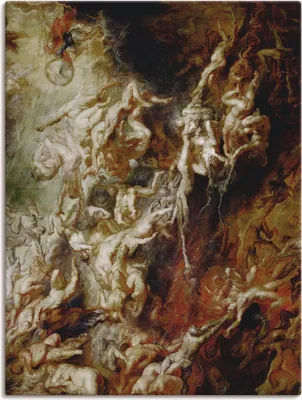 Produktbild von ARTland Leinwandbild Höllensturz der Verdammten I Größe: 45x60 cm