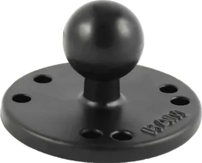 Image de Adaptateur circulaire RAM Mounts, métal, modèle de trou AMPS, broche 1", RAM-B-202U