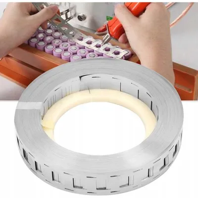 Productafbeelding van Nikkelgecoate Stalen Band – Sterk voor Cellenlassen | 27x0,15 mm, 1 m, 1,5 μm Nikkellaag | voor Accucellen