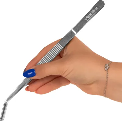 Immagine prodotto di Pinzette curve solide Pinzette da alimentazione Pinzette per piante 25 cm