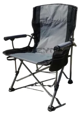 Obrázek produktu pro Skládací kempingová židle, šedá barva