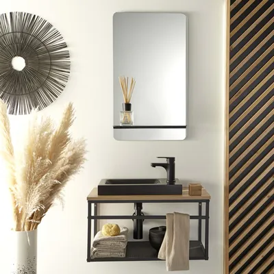 Immagine prodotto di Set lavabo grande WILO con specchio da 60 cm