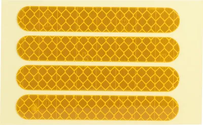 Image de 4PCS/kit d'autocollants réfléchissants pour la roue arrière avant de la trottinette électrique Ninebot G30 Accessoireauwel