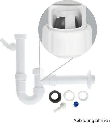 Produktbild von HAAS Kugelverschluss - Siphon für Waschtisch (1 1/4) - Spültisch (1 1/2) Geruchsverschluss, DN 40, Typ 5485
