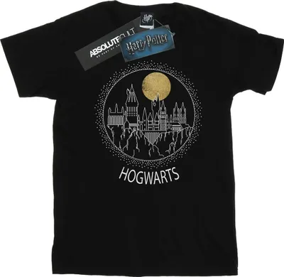 Obrázok produktu pre Harry Potter - Dámske tričko "Hogwarts" BI27089 (XXL) (čierne)