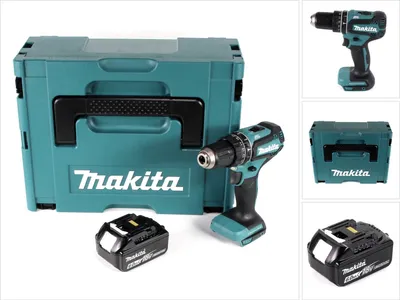 Produktbild von Makita DHP 485 G1J Akku Schlagbohrschrauber 18V 50 Nm brushless + 1x Akku 6,0Ah + Makpac - ohne Ladegerät