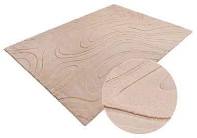Produktbild von riess-ambiente Teppich DESERT DUNE 230x160cm taupe Hochflor Indoor-Teppich mit 3D Hoch-Tief-Effekt