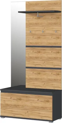 Produktbild von Vendomo Kleiderständer Eaton Anthrazit - Holz