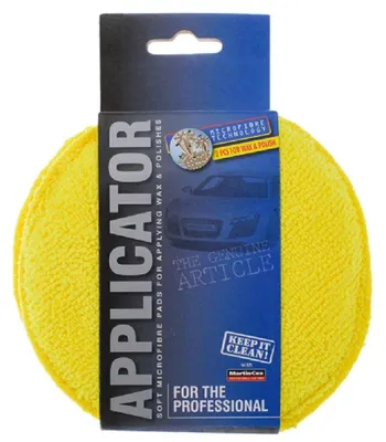 Productafbeelding van Polijstpads van microvezel, 12 cm, set van 2, geel