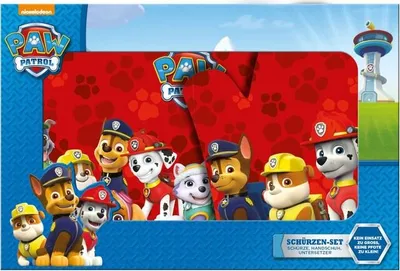 Produktbild von Paw Patrol - Schürzen Set - 3-teilig