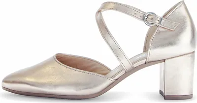 Produktbild von Gabor 1.343.32_6, Peeptoes & Slingpumps in Beige, metallik für Damen, Größe 38,5