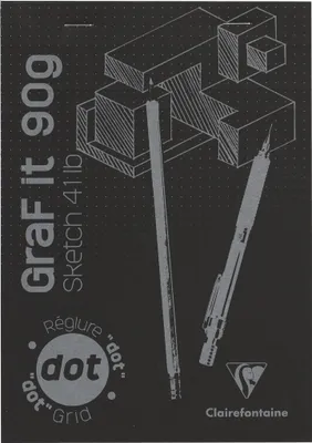 Produktbild von Clairefontaine 5x Skizzenblock DIN A5 80 Blatt Schwarz 96843C