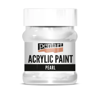 Obrázok produktu pre PENTART akrylová perleťová farba, 230 ml, biela