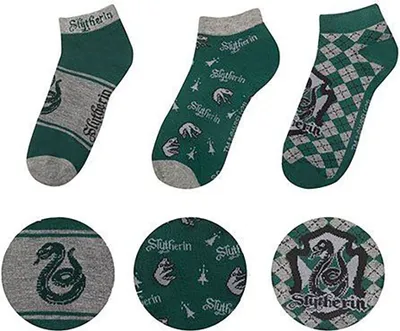 Produktbild von Slytherin Knöchelsocken 3er-Pack
