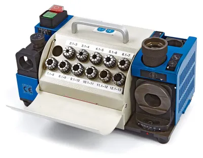 Immagine prodotto di Affilatrice professionale per punte da trapano da 2-13 mm, angolo di rilievo del labbro di 90°-140°, affilapunte portatile con 11 pinze, ruota CBN, modello 2