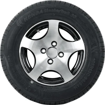 Produktbild von Verstärktes Rad für Anhänger REIFEN KENDA 165/80 R13C 96/94N ALU FELGE STARCO poliert 5Jx13"H2 4X100 ET:30