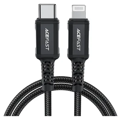 Zdjęcie produktu dla ACEFAST C4-01, 1,8 m, Lightning, USB C, Męska, Męska, Czarny
