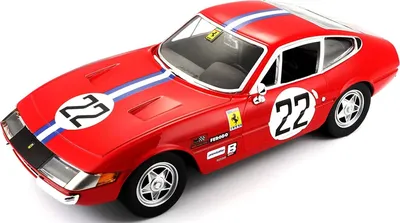 Produktbild von Bburago 18-26303 - Modellauto - Ferrari 365 GTB4 Competzione 1a serie (rot, Maßstab 1:24)