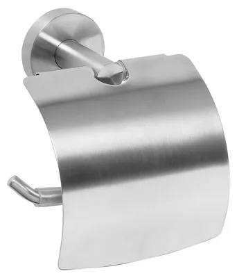 Immagine prodotto di Portarotolo di carta igienica Bemeta Neo con coperchio, 150 x 85 x 150 mm, in acciaio inox.