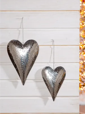 Immagine prodotto di Appendino Gilde, cuore, "Cuore", acciaio, colore argento, , l. 3 cm, l. 20 cm, h. 29,5 cm 55613