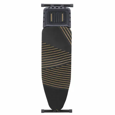Produktbild von Devecioğlu MM142 InovaBoard Bügelbrett 45x125 cm, höhenverstellbar, für Dampfbügelstation, Schwarz/Gold, KI-generiertes Bild