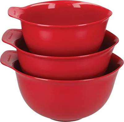 Image de Ensemble de 3 bols en plastique, lavables au lave-vaisselle, empilables, avec fond antidérapant