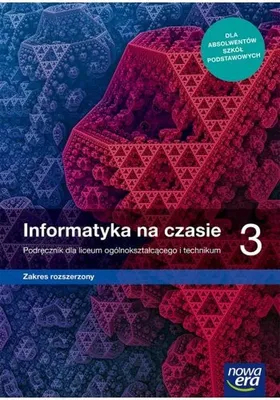 Immagine prodotto di WSiP Informatyka na czasie 3. Podręcznik dla liceum ogólnokształcącego i technikum. Zakres rozszerzony, Edukacyjny, Polski, 440 stron(y)