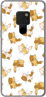 Produktbild von MuchoWow® Handyhülle Schutzhülle Hülle für Telefoonhoesje Huawei P40 Lite Muster - Katze - Kätzchen - Jungen - Mädchen - Kinder - Kind Silikon Softcase Handy Hülle - Handy