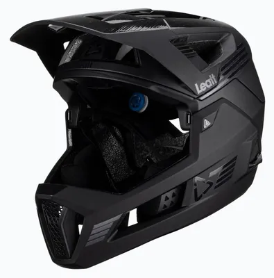 Zdjęcie produktu dla Kask rowerowy LEATT Helmet MTB Enduro 4.0 V23 z wypinaną szczęką, rozmiar L, czarny
