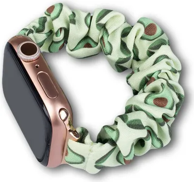 Produktbild von Stoffarmband für Apple Watch 42 / 44 / 45 mm Armband elastisches Armband - Avocado