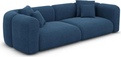 Produktbild von Strukturstoff 4-Sitzer Couch Belio Dunkelblau