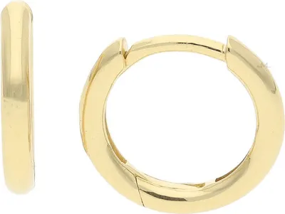 Produktbild von Creolen 925 Silber Gold plattiert für Einhänger JL39-06-0689JuwelmaLux