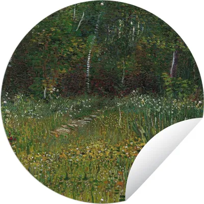 Produktbild von MuchoWow® Gartenposter Outdoor-Poster Rund Asnières - Vincent van Gogh Ø 150 cm Gartendeko Rundes Poster draußen