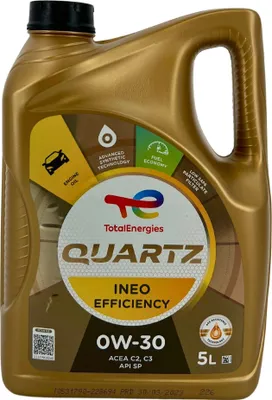 Produktbild von Total Quartz Ineo Efficiency 0W-30 5 Liter