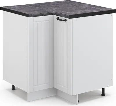 Imagen del producto de Armario de esquina Vicco Fame-Line Blanco casa de campo 80.5 cm , ET Antracita, Model 46006