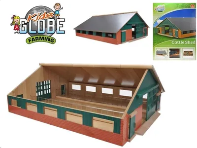 Produktbild von Van ManenViehstall Holz 73x60x27 cm im Maßstab 1:32